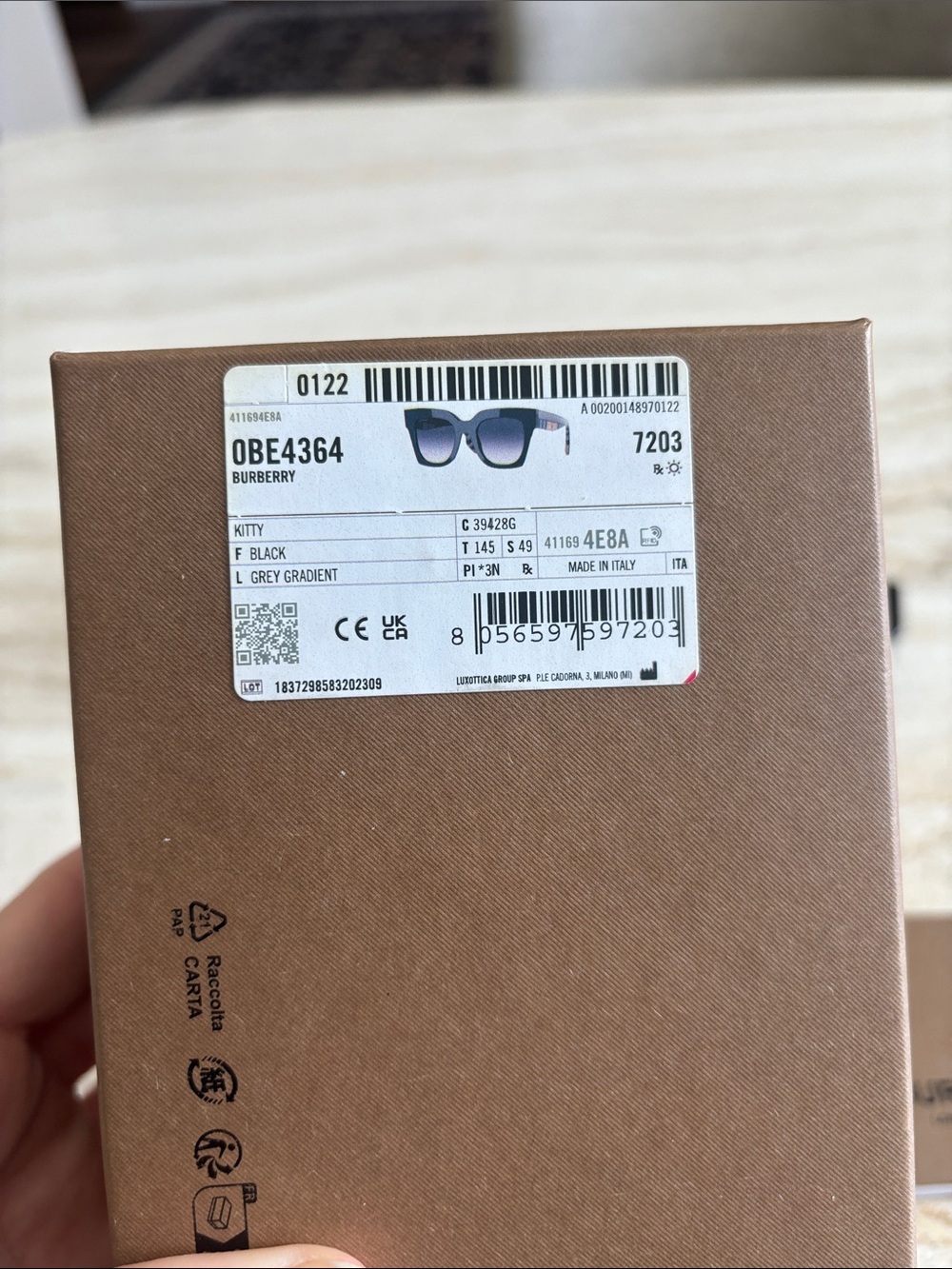 BURBERRY KITTY M sunglasses - Picture 8 of 8